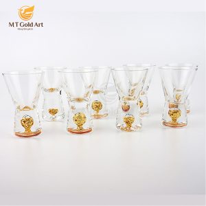 bộ ly uống rượu mạnh bằng pha lê