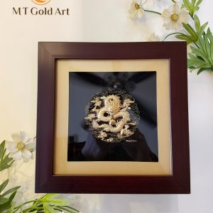 Tranh rồng phú quý (24x24cm)