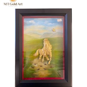 Tranh ngựa mã đáo công (27x38cm)