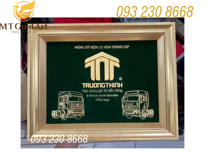 Tranh logo thiết kế theo yêu cầu - quà tặng đối tác ý nghĩa