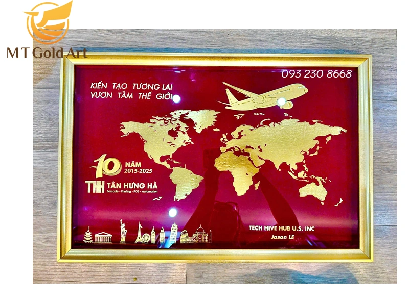 Tranh thiết kế theo yêu cầu - Quà kỷ niệm thành lập công ty TÂN HƯNG HÀ