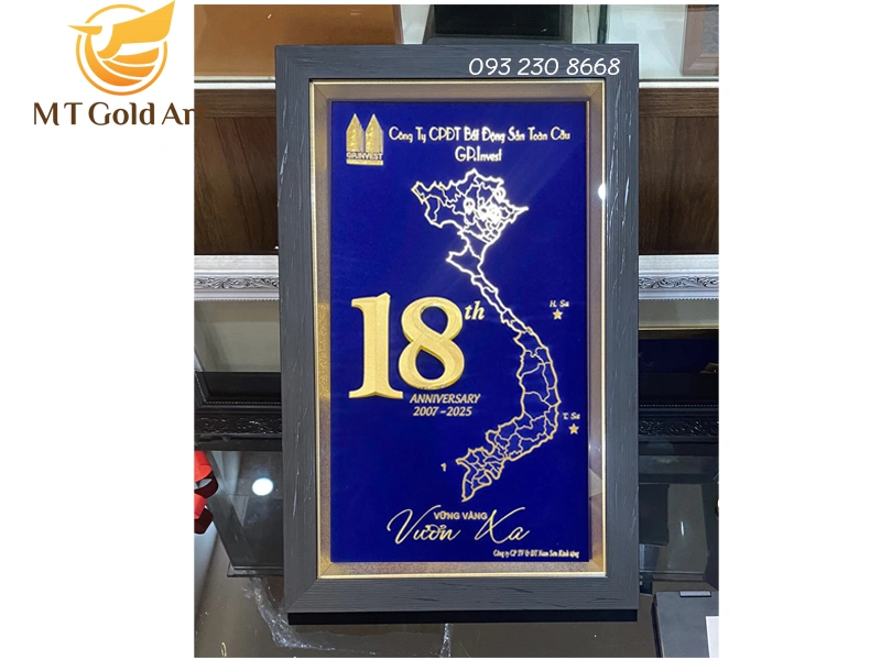 tranh ky niem 18 nam cong ty bds toan cau