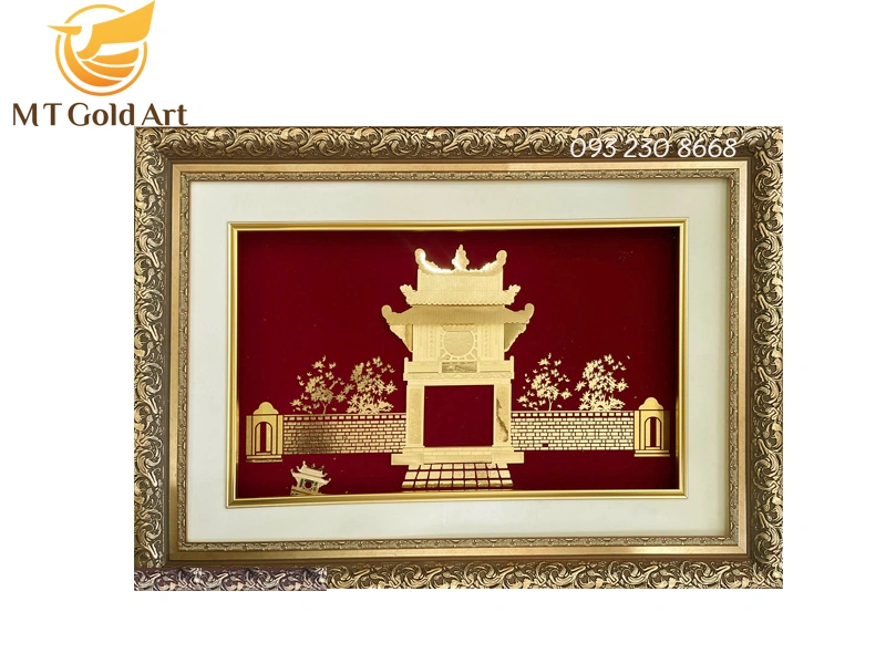 tranh văn mieu qua tang lanh dao